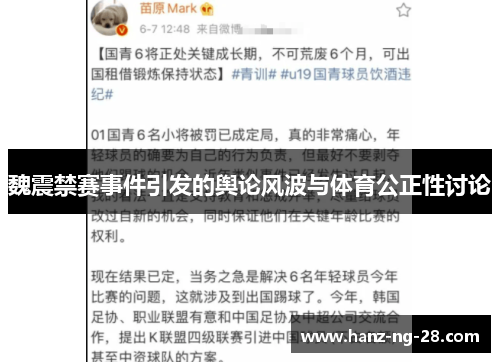 魏震禁赛事件引发的舆论风波与体育公正性讨论 魏震禁赛事件引发的舆论风波与体育公正性讨论